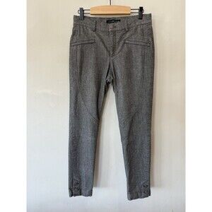 Peruvian Connection Pants Womens 4 Moto Skinny Stretch Gray Pockets Casual